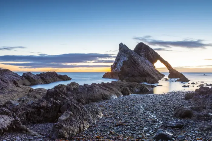 Framed Print : Bow Fiddle Rock, Portknockie, Scotland, United Kingdom