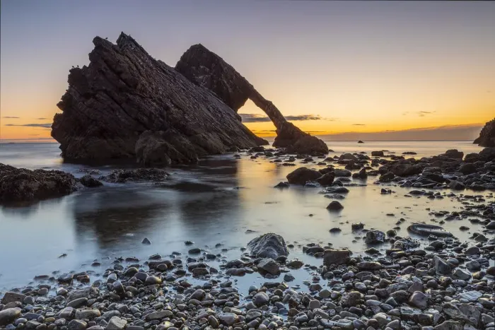 Framed Print : Bow Fiddle Rock, Portknockie, Scotland, United Kingdom