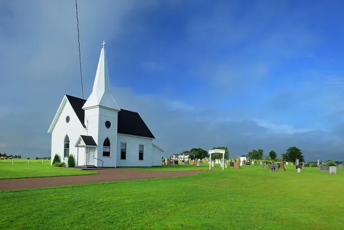 Framed Print : Brae United Church Brae Prince Edward Island, Canada