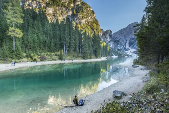 Framed Print : Braies Lake in Braies Valley, Bolzano Province, Trentino Alto Adige Region, Italy Framed Print : Braies Lake in Braies Valley, Bolzano Province, Trentino Alto Adige Region, Italy