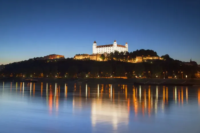 Framed Print : Bratislava Castle at dusk, Bratislava, Slovakia Framed Print : Bratislava Castle at dusk, Bratislava, Slovakia
