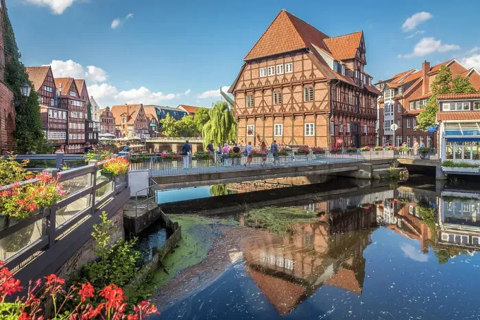 Framed Print : Brausebruecke and Luner mill on the Ilmenau, Luneburg, Lower Saxony, Germany Framed Print : Brausebruecke and Luner mill on the Ilmenau, Luneburg, Lower Saxony, Germany