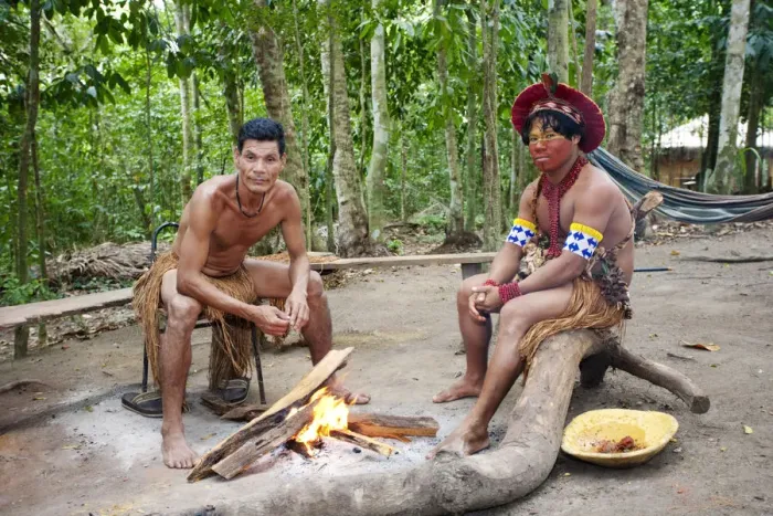 Framed Print : Brazil, Bahia, Porto Seguro, Pataxo indigenous Brazilians in the Jaqueira Pataxo