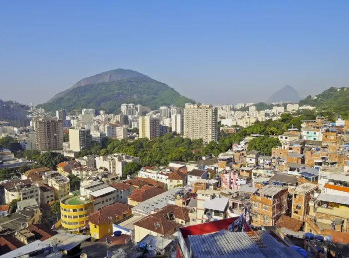 Framed Print : Brazil, City of Rio de Janeiro, Cityscape of Rio viewed from the top of the Favela Framed Print : Brazil, City of Rio de Janeiro, Cityscape of Rio viewed from the top of the Favela