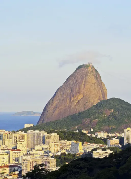 Framed Print : Brazil, City of Rio de Janeiro, Pereira da Silva, View over Laranjeiras towards Framed Print : Brazil, City of Rio de Janeiro, Pereira da Silva, View over Laranjeiras towards