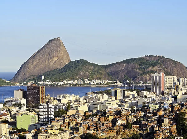 Brazil, City of Rio de Janeiro, Santa Teresa Neighbourhood, View over Catete and Flamengo