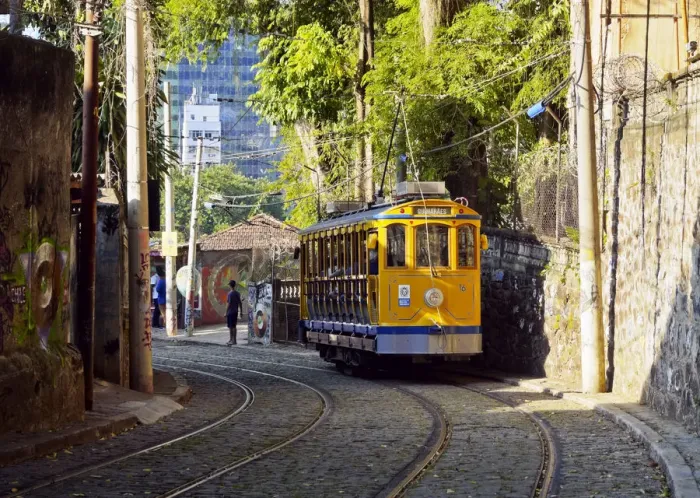 Framed Print : Brazil, City of Rio de Janeiro, The Santa Teresa Tram Framed Print : Brazil, City of Rio de Janeiro, The Santa Teresa Tram