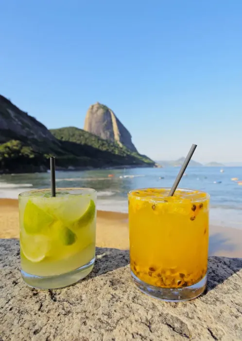 Framed Print : Brazil, City of Rio de Janeiro, Urca, Caipirinha on the Praia Vermelha with the Sugarloaf Framed Print : Brazil, City of Rio de Janeiro, Urca, Caipirinha on the Praia Vermelha with the Sugarloaf