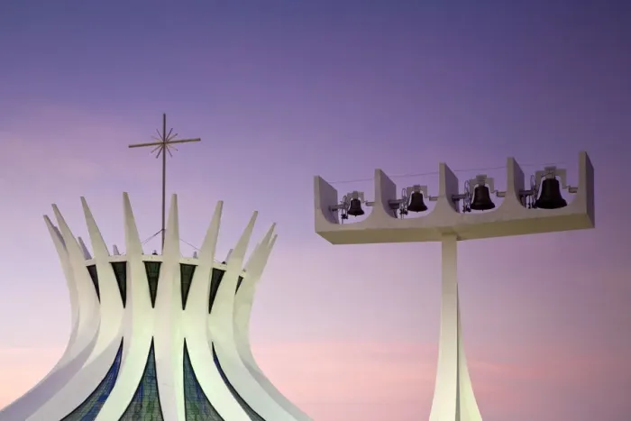 Framed Print : Brazil, Distrito Federal-Brasilia, Brasilia, Metropolitan Cathedral of Brasilia designed Framed Print : Brazil, Distrito Federal-Brasilia, Brasilia, Metropolitan Cathedral of Brasilia designed