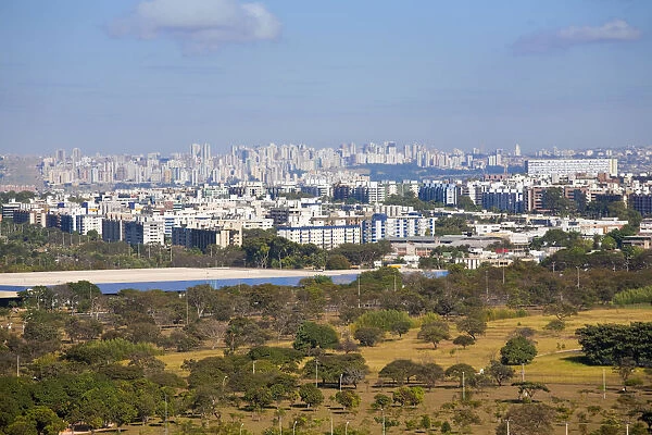 Brazil, Distrito Federal-Brasilia, Brasilia, View of Brasilia from the TV Tower