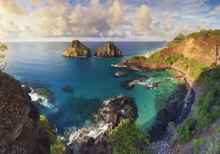Framed Print : Brazil, Fernando de Noronha, Fernando de Noronha Marine National Park, Porcos Bay Framed Print : Brazil, Fernando de Noronha, Fernando de Noronha Marine National Park, Porcos Bay
