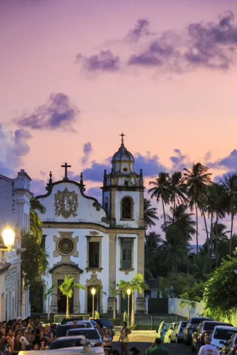 Framed Print : Brazil, Pernambuco, Olinda Old Town (UNESCO Site), Sao Bento Monastery