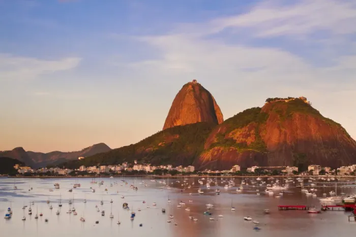 Framed Print : Brazil, Rio De Janeiro, Botafogo, View of Sugar Loaf