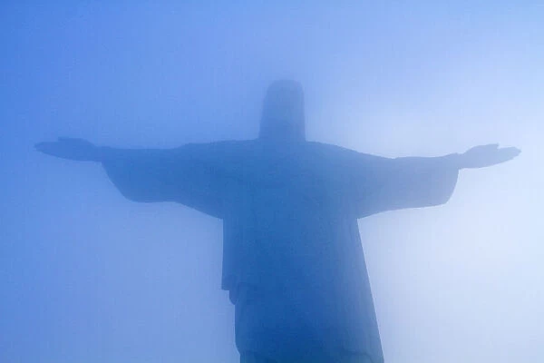 Brazil, Rio De Janeiro, Cosme Velho, Christ The Redeemer Statue at atop Cocovado