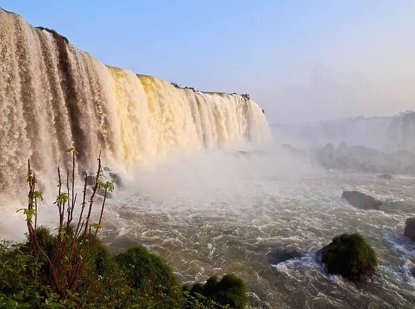 Brazil, State of Parana, Foz do Iguacu, View of Iguazu Falls