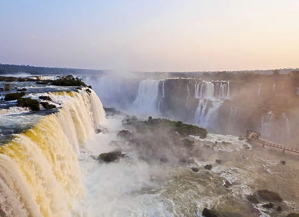 Brazil, State of Parana, Foz do Iguacu, View of Iguazu Falls