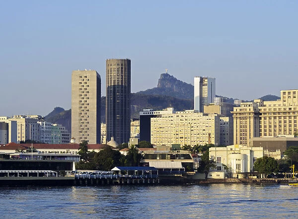Brazil, State of Rio de Janeiro, City of Rio de Janeiro, City viewed from the Guanabara