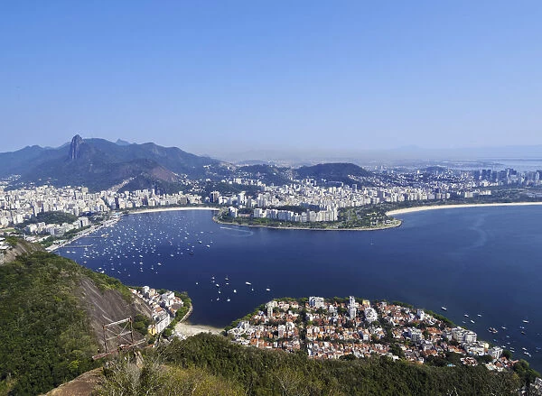 Brazil, State of Rio de Janeiro, City of Rio de Janeiro, Sugarloaf Mountain, View of Rio