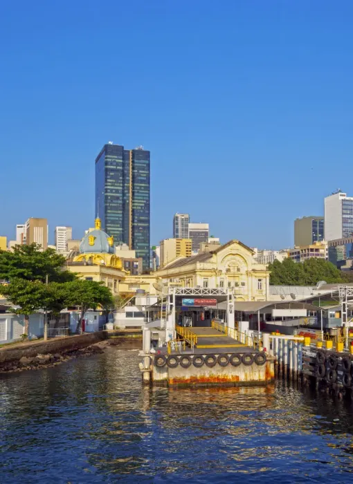 Framed Print : Brazil, State of Rio de Janeiro, City of Rio de Janeiro, Barcas Maritime Station Framed Print : Brazil, State of Rio de Janeiro, City of Rio de Janeiro, Barcas Maritime Station