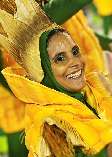 Brazil, State of Rio de Janeiro, City of Rio de Janeiro, Carnival Parade at The Sambadrome