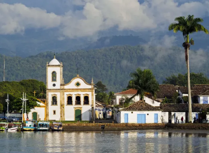 Framed Print : Brazil, State of Rio de Janeiro, Paraty, View of the Santa Rita Church Framed Print : Brazil, State of Rio de Janeiro, Paraty, View of the Santa Rita Church