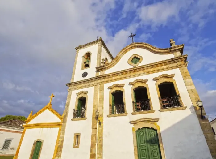 Framed Print : Brazil, State of Rio de Janeiro, Paraty, View of the Santa Rita Church Framed Print : Brazil, State of Rio de Janeiro, Paraty, View of the Santa Rita Church