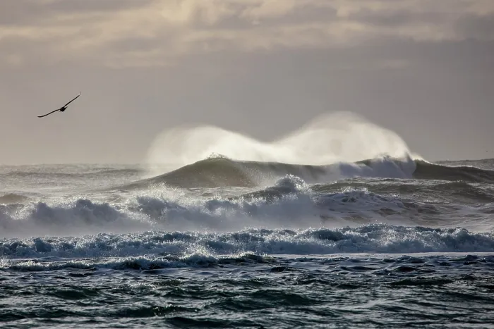 Framed Print : Breaking waves off the beach near Jokulsarlon, South Iceland