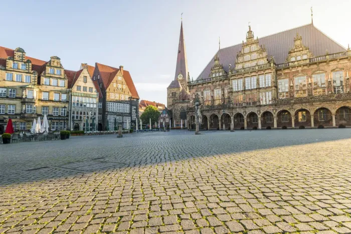 Framed Print : Bremen, Bremen State, Germany. Town Hall and Marktplatz at sunrise Framed Print : Bremen, Bremen State, Germany. Town Hall and Marktplatz at sunrise