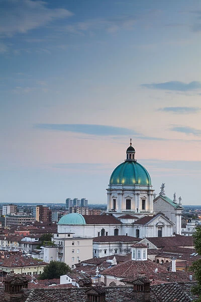Brescia, Lombardy, Italy. Cathedral and the city
