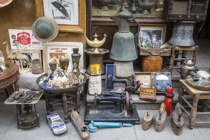 Framed Print : Bric-a-brac for sale, Khan el-Khalili bazaar (Souk), Cairo, Egypt Framed Print : Bric-a-brac for sale, Khan el-Khalili bazaar (Souk), Cairo, Egypt