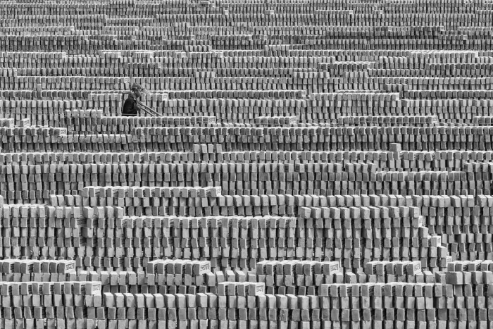 Framed Print : Brick field, Natore, Bangladesh Framed Print : Brick field, Natore, Bangladesh