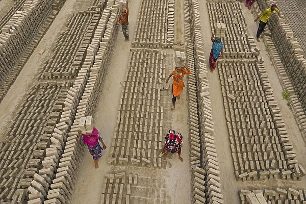 Brick kilns are one of the main cause of climate change, Dhaka, Bangladesh