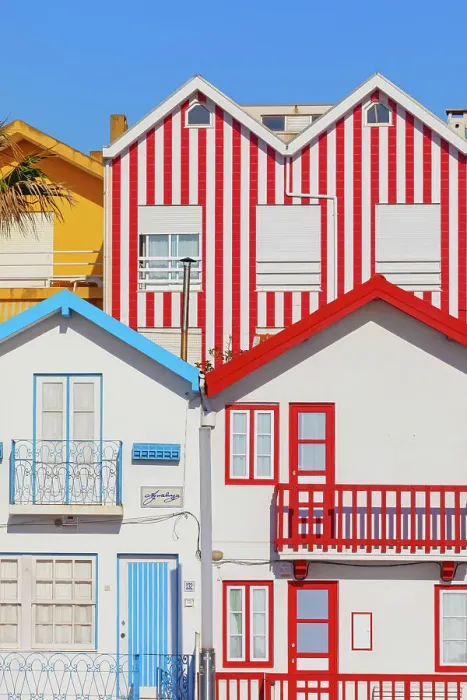 Framed Print : Brightly painted beach homes, Costa Nova do Prado, Aveiro, Portugal Framed Print : Brightly painted beach homes, Costa Nova do Prado, Aveiro, Portugal