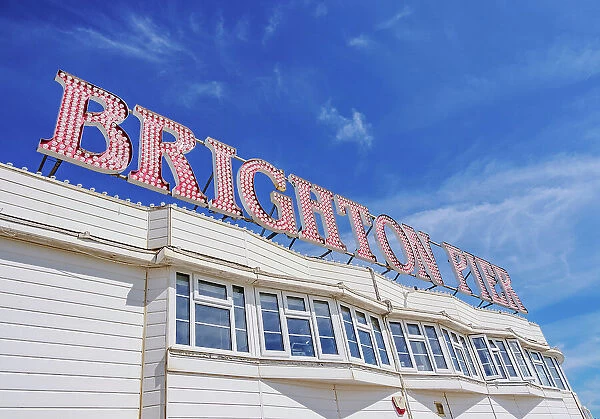 Brighton Palace Pier, detailed view, City of Brighton and Hove, East Sussex, England, United Kingdom