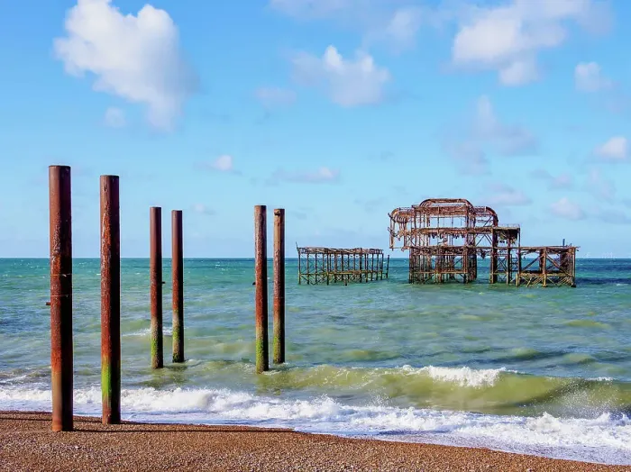 Framed Print : Brighton West Pier, City of Brighton and Hove, East Sussex, England, United Kingdom Framed Print : Brighton West Pier, City of Brighton and Hove, East Sussex, England, United Kingdom