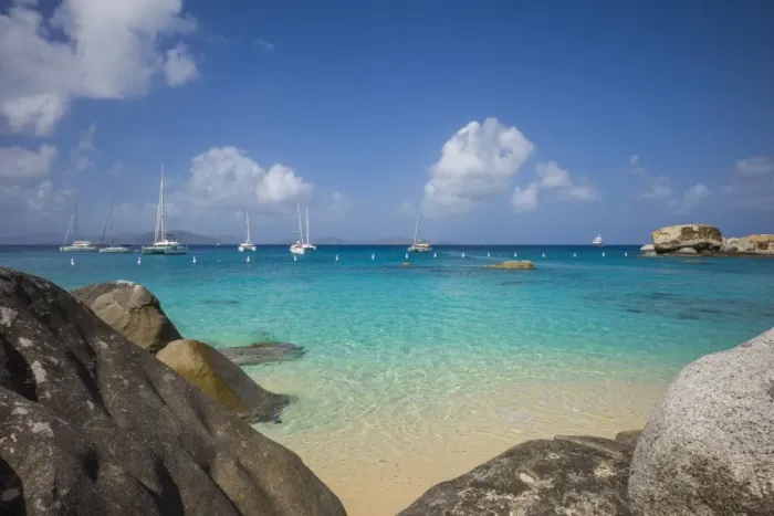 Framed Print : British Virgin Islands, Virgin Gorda, The Baths, beach view Framed Print : British Virgin Islands, Virgin Gorda, The Baths, beach view