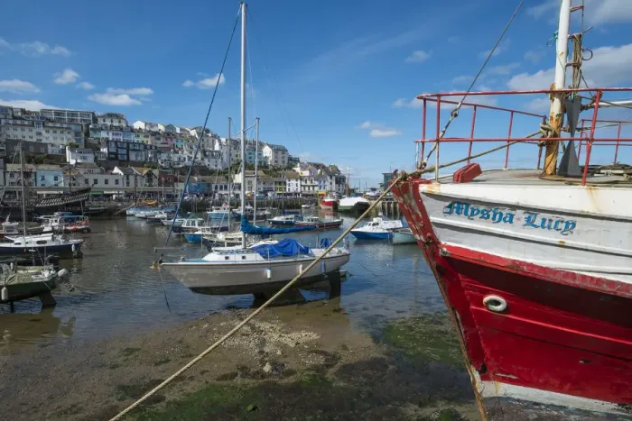 Framed Print : Brixham harbour, Devon, England, UK Framed Print : Brixham harbour, Devon, England, UK