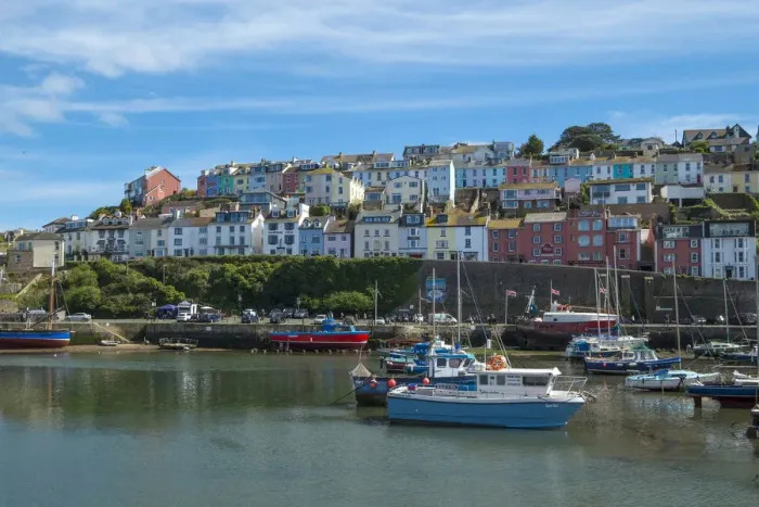 Framed Print : Brixham harbour, Devon, England, UK Framed Print : Brixham harbour, Devon, England, UK