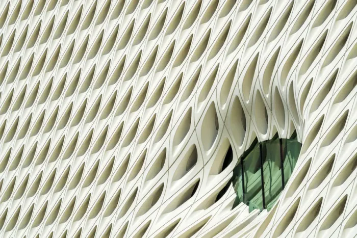 Framed Print : The Broad Museum Detail, Los Angeles, California, USA Framed Print : The Broad Museum Detail, Los Angeles, California, USA