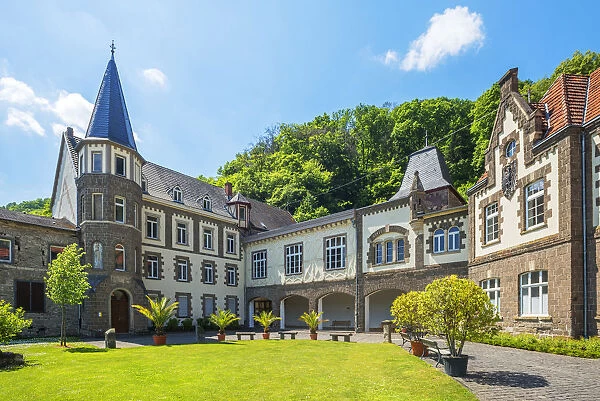 Brohleck castle at Brohl-Lutzing, Rhine valley, Eifel, Rhineland-Palatinate, Germany