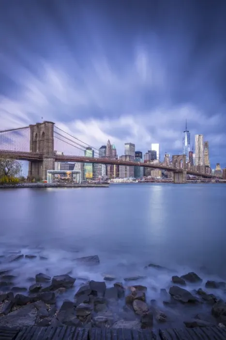 Framed Print : Brooklyn Bridge and Lower Manhattan / Downtown, New York City, New York, USA Framed Print : Brooklyn Bridge and Lower Manhattan / Downtown, New York City, New York, USA