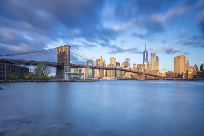 Framed Print : Brooklyn Bridge and Lower Manhattan / Downtown, New York City, New York, USA Framed Print : Brooklyn Bridge and Lower Manhattan / Downtown, New York City, New York, USA