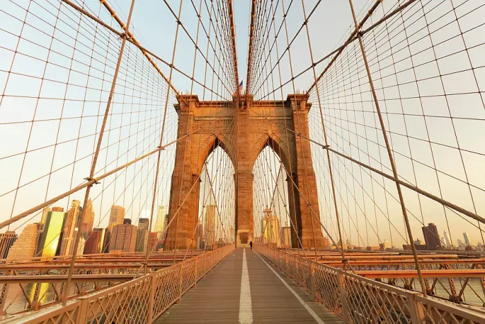 Framed Print : Brooklyn Bridge at sunrise, Brooklyn, New York City, New York, USA Framed Print : Brooklyn Bridge at sunrise, Brooklyn, New York City, New York, USA