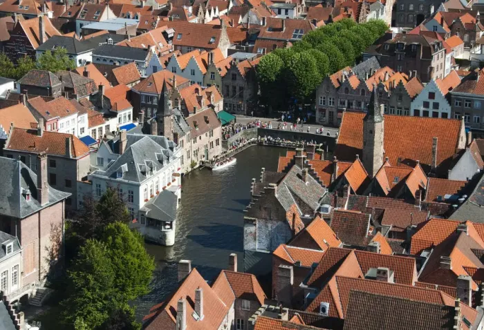 Framed Print : Bruges rooftops, Belgium Framed Print : Bruges rooftops, Belgium