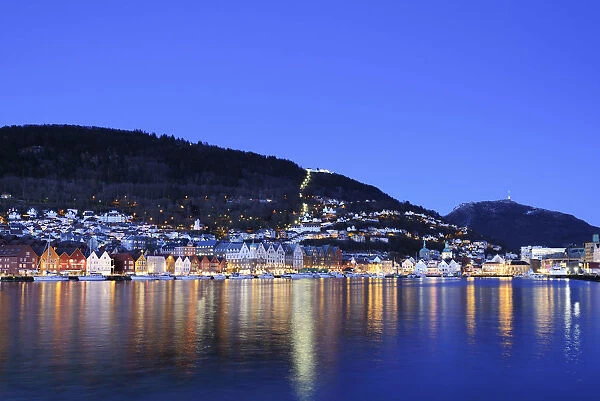 The Bryggen District, a former counter of the Hanseatic League and nowadays a UNESCO