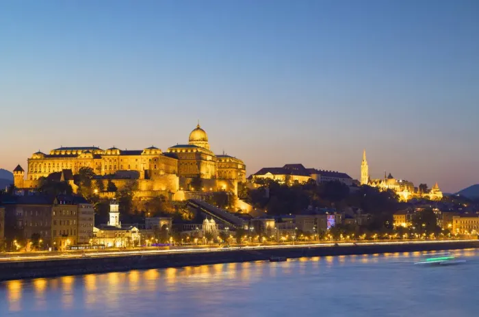 Framed Print : Buda Castle, Fishermans Bastion and River Danube at sunset, Budapest, Hungary Framed Print : Buda Castle, Fishermans Bastion and River Danube at sunset, Budapest, Hungary