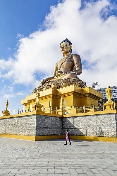 Buddha Dordenma statue, Thimphu, Bhutan. One of the largest Buddha rupas