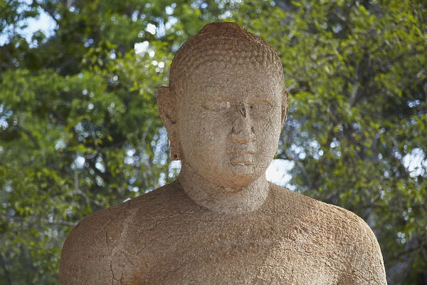 Buddha statue at Bodhi Tree Shrine III, Northern Ruins, Anuradhapura, (UNESCO World