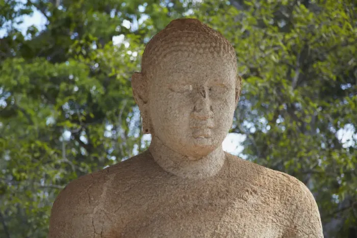 Framed Print : Buddha statue at Bodhi Tree Shrine III, Northern Ruins, Anuradhapura, (UNESCO World Framed Print : Buddha statue at Bodhi Tree Shrine III, Northern Ruins, Anuradhapura, (UNESCO World