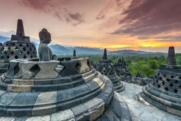 Framed Print : Buddha statue, Candi Borobudur buddhist temple, Muntilan, Java, Indonesia Framed Print : Buddha statue, Candi Borobudur buddhist temple, Muntilan, Java, Indonesia